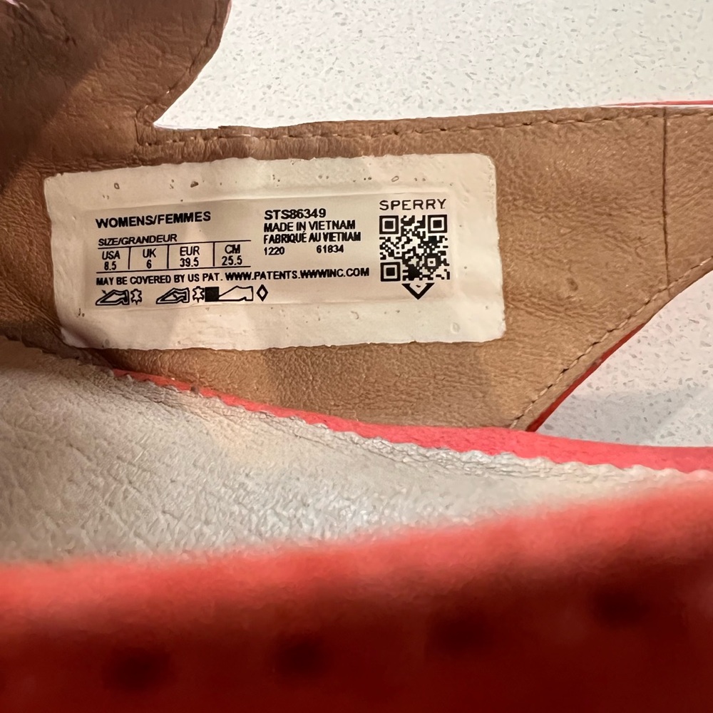 Sperry Saybrook Burnt Orange Leather Slingback Mule Loafers Women’s 8.5 - Picture 4 of 5